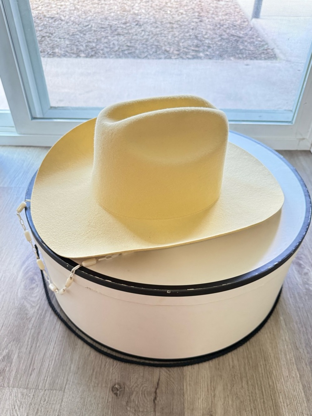 lack of color ryder butter yellow western cowboy wool tall crown hat size XL NEW - Picture 2 of 7